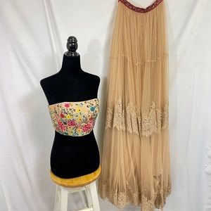 Sherri Hill 51022 2 piece with flower detailing